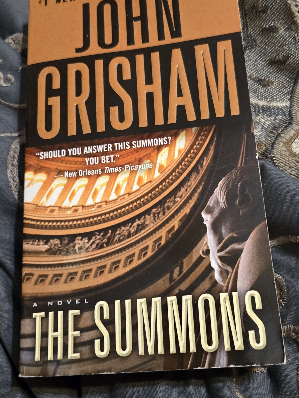 The Summons - Orange & Black Book Cover